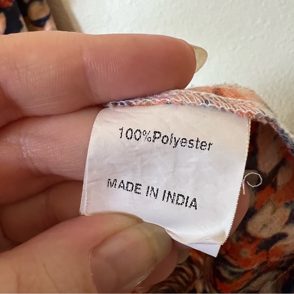 Eshakti | Printed Drape Front Maxi Dress - Picture 8 of 8